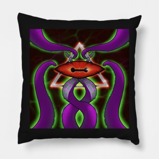He Watches (Color Version) Pillow