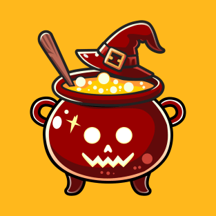 Witch's Red Cauldron T-Shirt