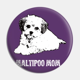 Maltipoo Mom Maltipoo Design Pin