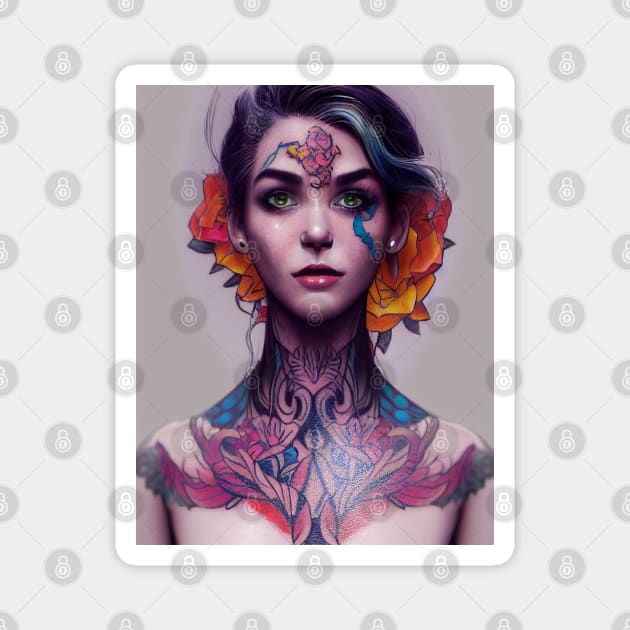 Inked Dreams Magnet by Cesar Giovani Imagery