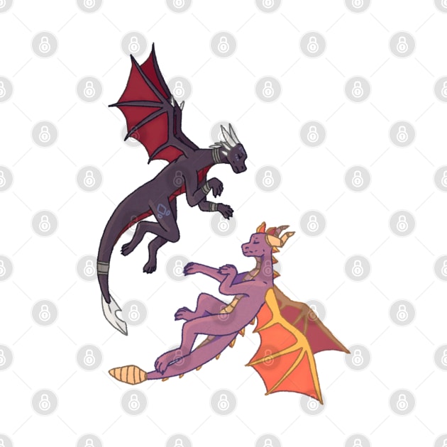 Spyro & Cynder by Rose Rivers