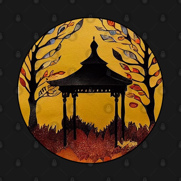 Gazebo at Town Square - Spring - Yellow Sky - Gilmore by Fenay-Designs