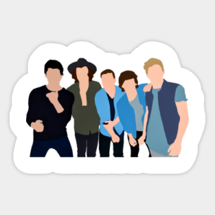 One Direction Stickers Teepublic