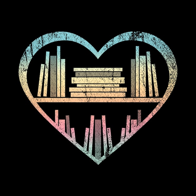 Book Nerd Reader Heart Librarian Gift Love Reading by Zak N mccarville