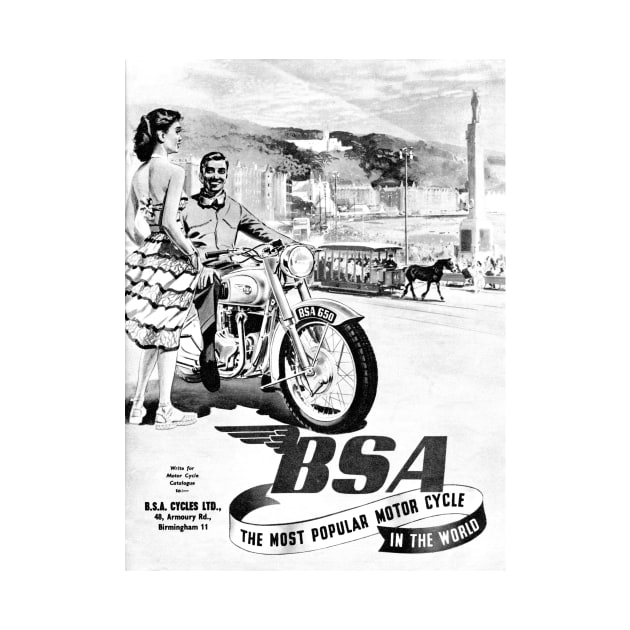 Vintage BSA advert by Random Railways