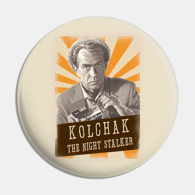 Vintage Aesthetic Kolchak The Night Stalker Pin by SkulRose