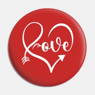 Valentines Day Cute Love Hearts Pin