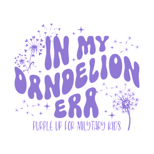 In My Dandelion Era Purple Up For Military Kids T-Shirt