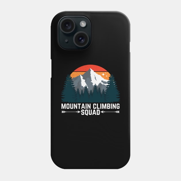 Mountain Climbing Squad Phone Case by Norse Magic