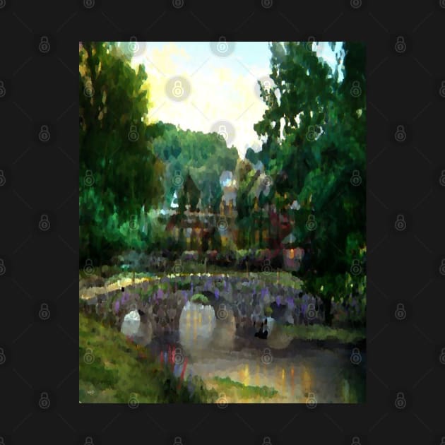 Old bridge - Landscape by All my art