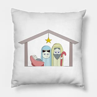 Holy Night Nativity Pillow