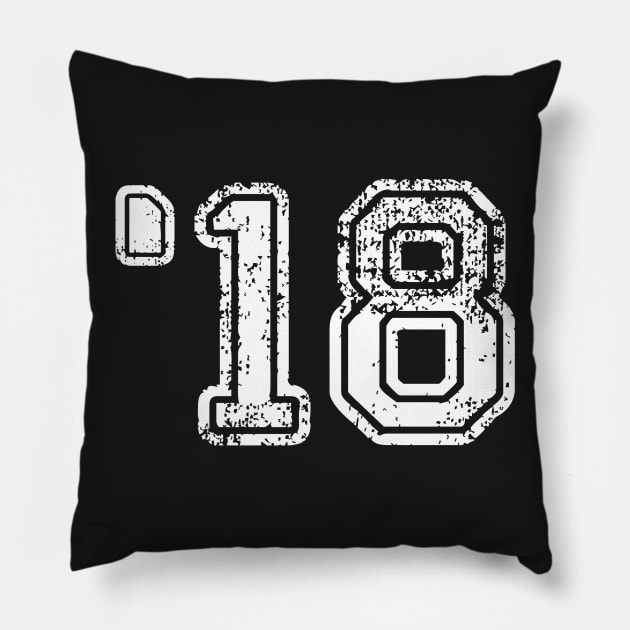 '18 - 2018 - Class of 2018 Pillow by CheesyB