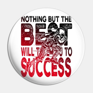 Football Success Quote Pin