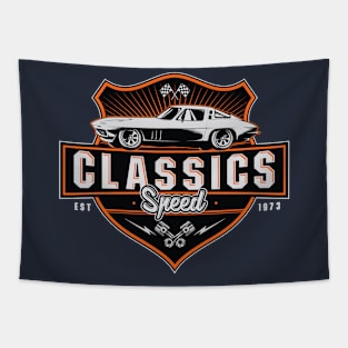 Classic Speed Engines Tapestry