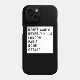 Trading Places Watch Names white Phone Case