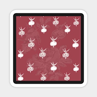 Rosehip Fruits Pattern Wild Rose Magnet