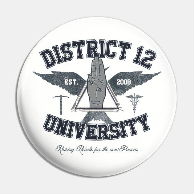 District 12 University Pin by Arinesart