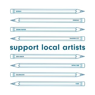 Support Local Artists - Michigan T-Shirt