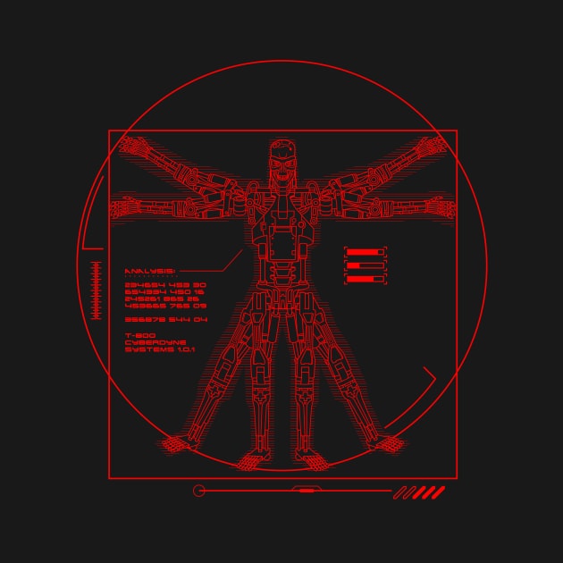 Vitruvian T-800 by demonigote