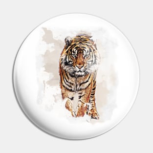 Tiger in Art Pin