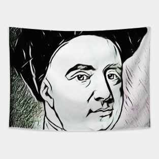 George Berkeley Black And White Portrait | George Berkeley Artwork 3 Tapestry