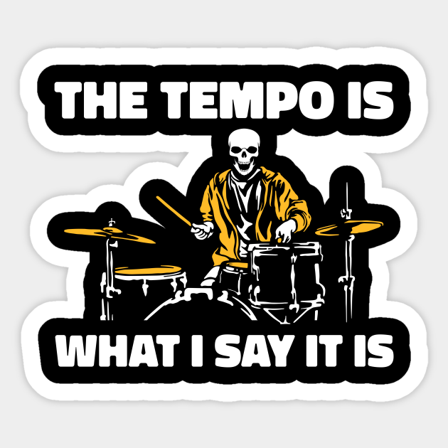Drummer Drumsticks Funny Quote - Drummer Gifts - Sticker  TeePublic
