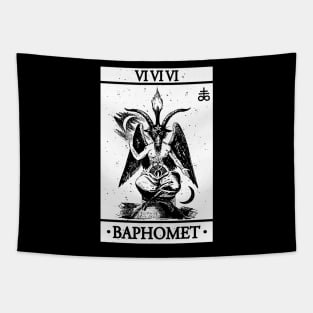 BAPHOMET TAROT CARD - BAPHOMET, SATANISM AND THE OCCULT Tapestry