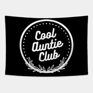 Cool Auntie Club Emblem Tapestry