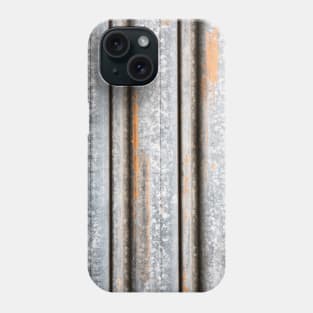 Grunge Grey Rusty Metal Fence Phone Case