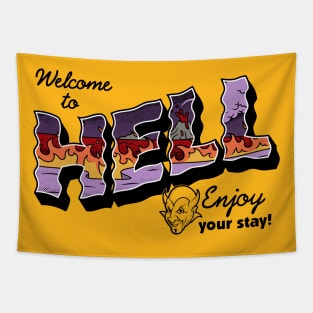 Welcome to Hell - Light Bases Tapestry