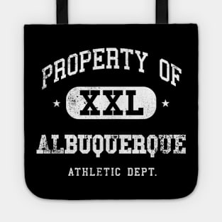 Albuquerque Vintage Retro Distressed College Property Athletic Tote