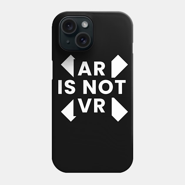 Ar is not VR Phone Case by wearmenimal