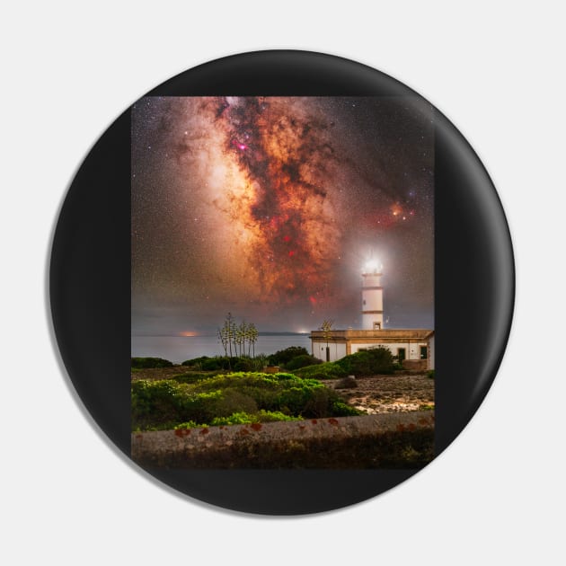 Lighthouse on the edge of Mallorca island with a magnificent Milky Way view Pin by StarryNightsCH