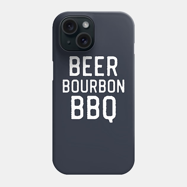 Funny Bourbon Gift BBQ Lover Gift Bourbon BBQ Phone Case by kmcollectible