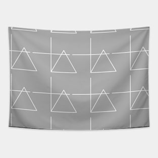 Background illustration gray, geometric, mathematics, triangle, decorative design pattern Tapestry