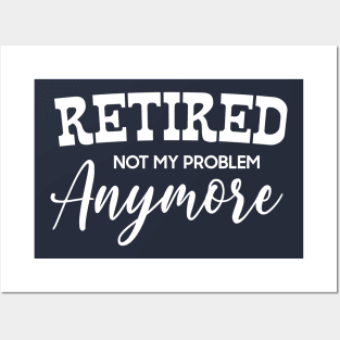 Retired On Monday Funny Retirement Retire Burn Art Print