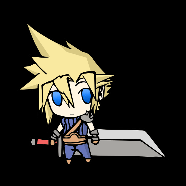 Cloud Strife Chibi by gallo178