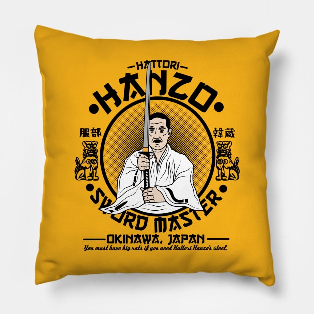 Hattori Hanzo Sword Master Pillow by carloj1956