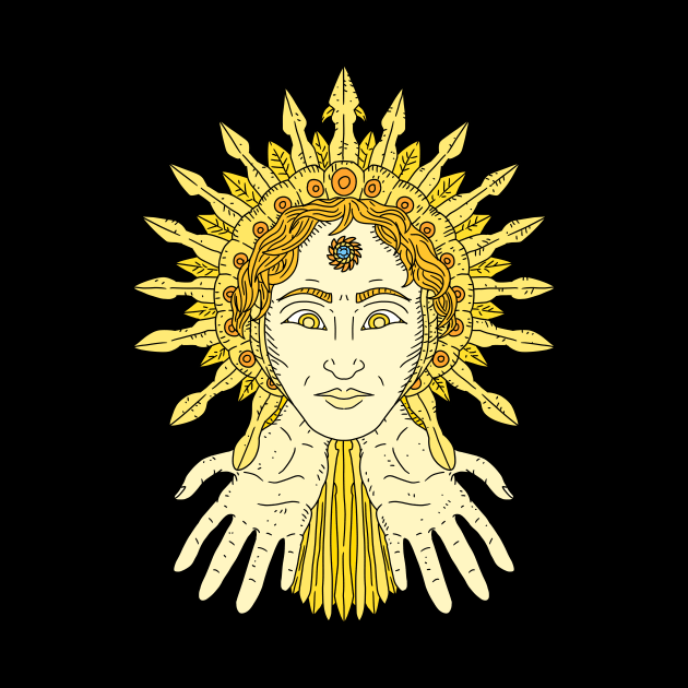 sol invictus, roman sun god. by JJadx