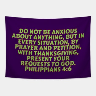 Bible Verse Philippians 4:6 Tapestry