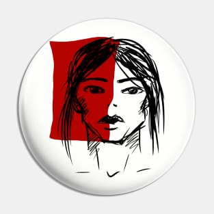 Artistic face of a woman Pin