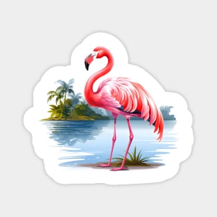 Cool Flamingo Magnet