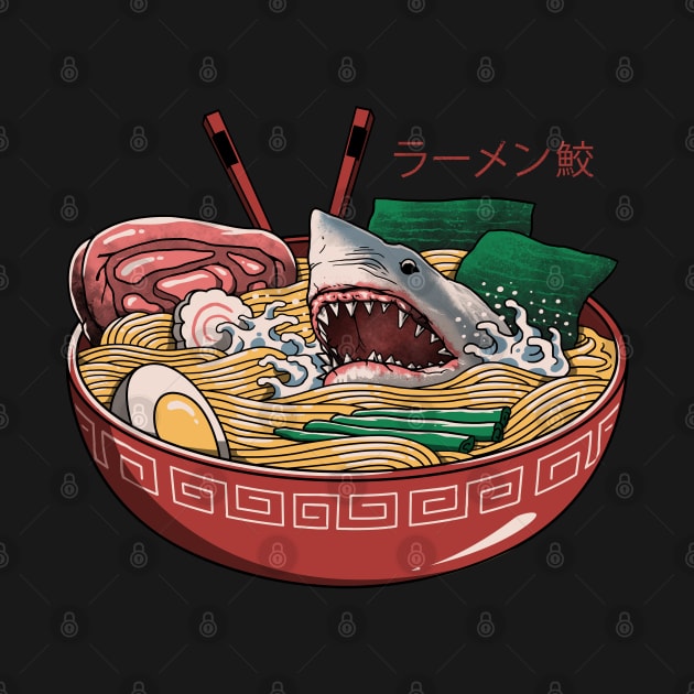 Ramen Shark by Vincent Trinidad Art