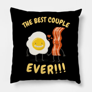 The Best Couple Ever Funny Celebrate Valentine's Day Bacon and Eggs Pillow