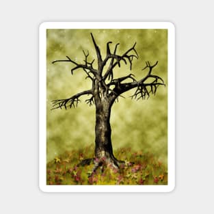 Leafless maple tree Magnet