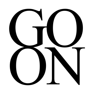 Go ON Lettering Design T-Shirt