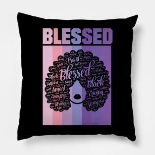 Blessed Words in Afro Christian Religious Pillow