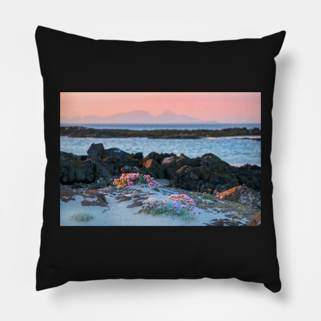 The Rum Cuilin from the north coast of Mull Pillow by geoffshoults