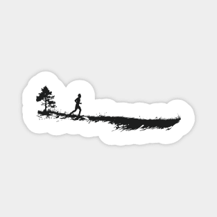 Trail Running Design For Runners Magnet