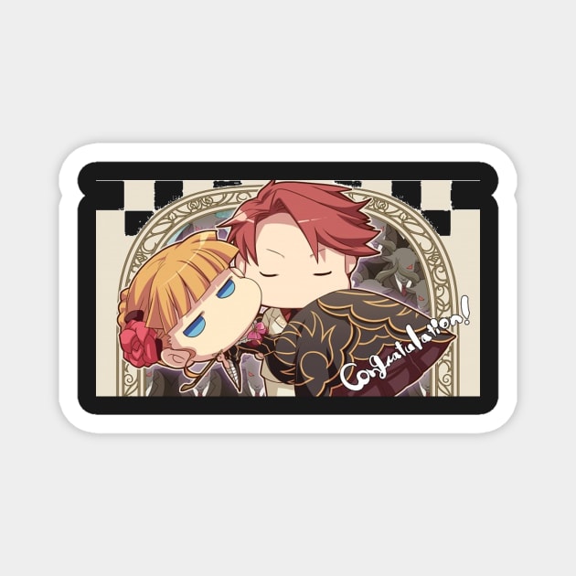 Battler x Beatrice Congratulations! Magnet by KokoroPopShop